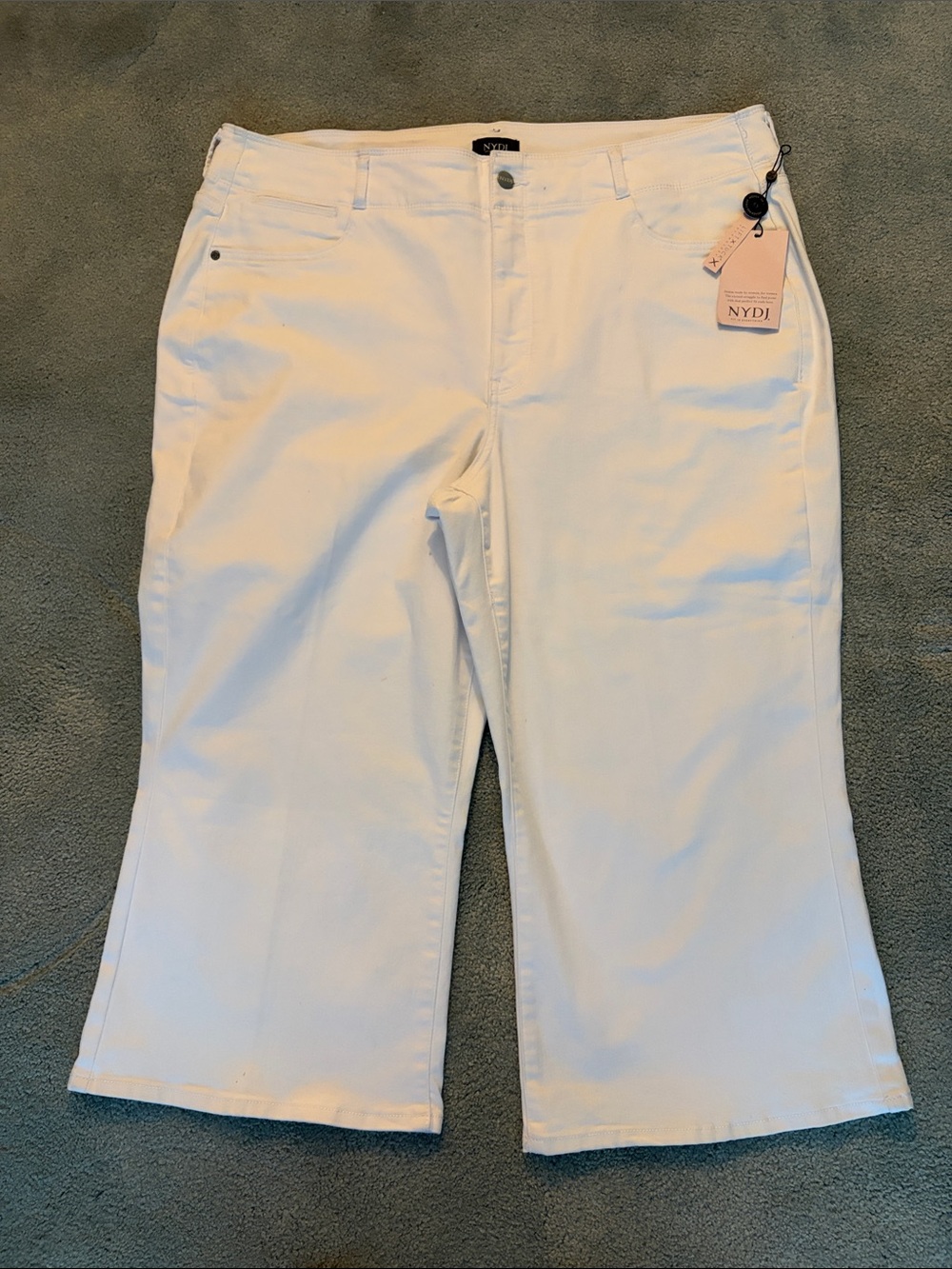 NYDJ White Ankle Crop Jeans